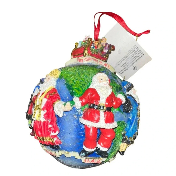 RADKO Resin Christmas Ornaments SANTAS AROUND THE WORLD - Picture 1 of 6
